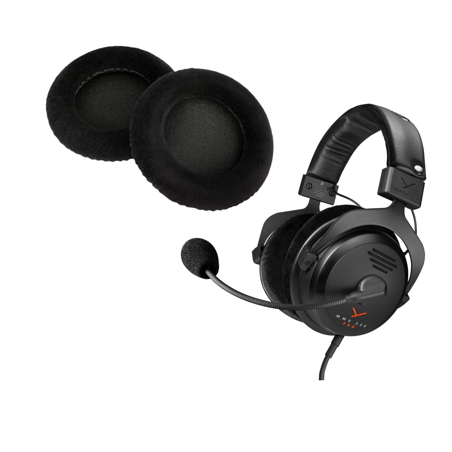 Beyerdynamic MMX 330 Pro Open-Back Gaming Headset - Velour Black for Gamers (Bundle)  
Beyerdynamic MMX 330 Pro Open-Bac