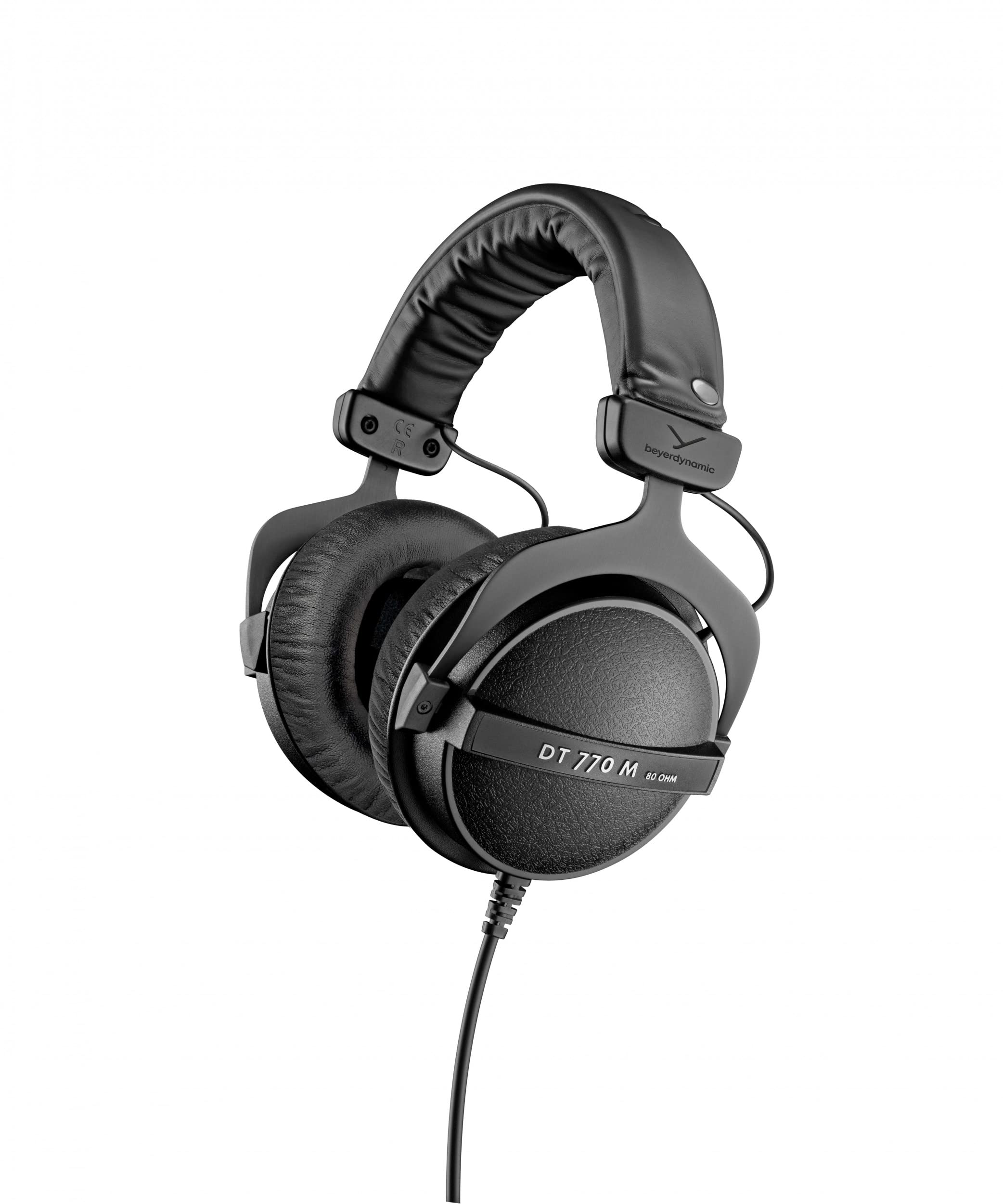 Beyerdynamic DT 770 M Over-Ear-Monitor Headphones for Drummers and Sound Engineers in Black FOH Closed Design Wired Volu
