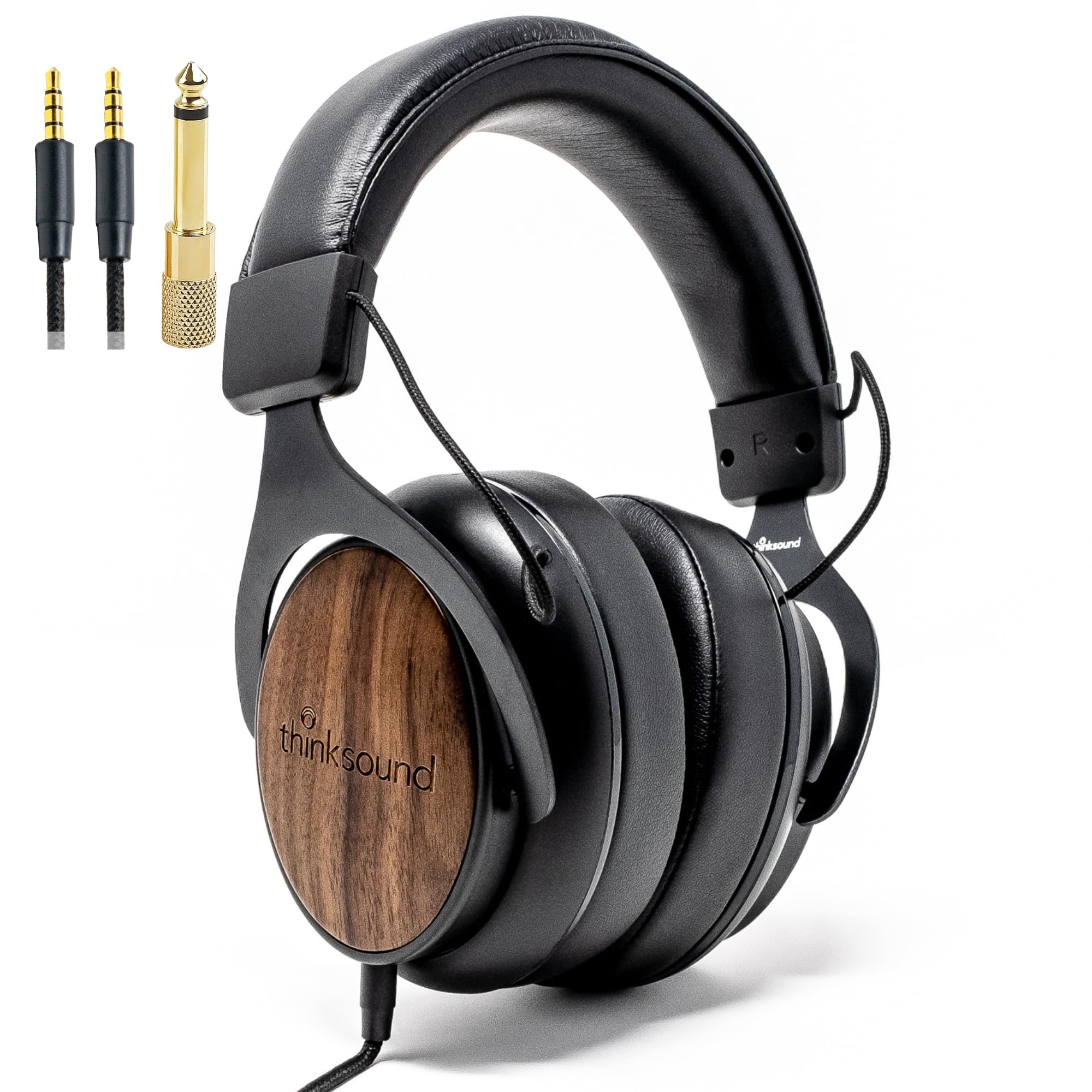 OV21 Wired Headphones - Pro Studio Monitor with Mic for Recording and DJing - Critics' Choice - Detachable Corded Cable